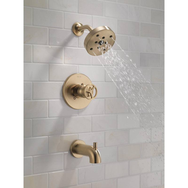 Tub and shower faucet Trinsic, Bronze champagne
