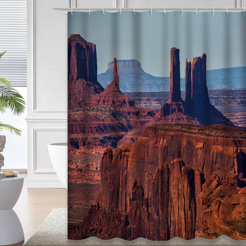 Rideau de douche Arizona Sunset Tribal Canyon, L 72 po x l 78 po
