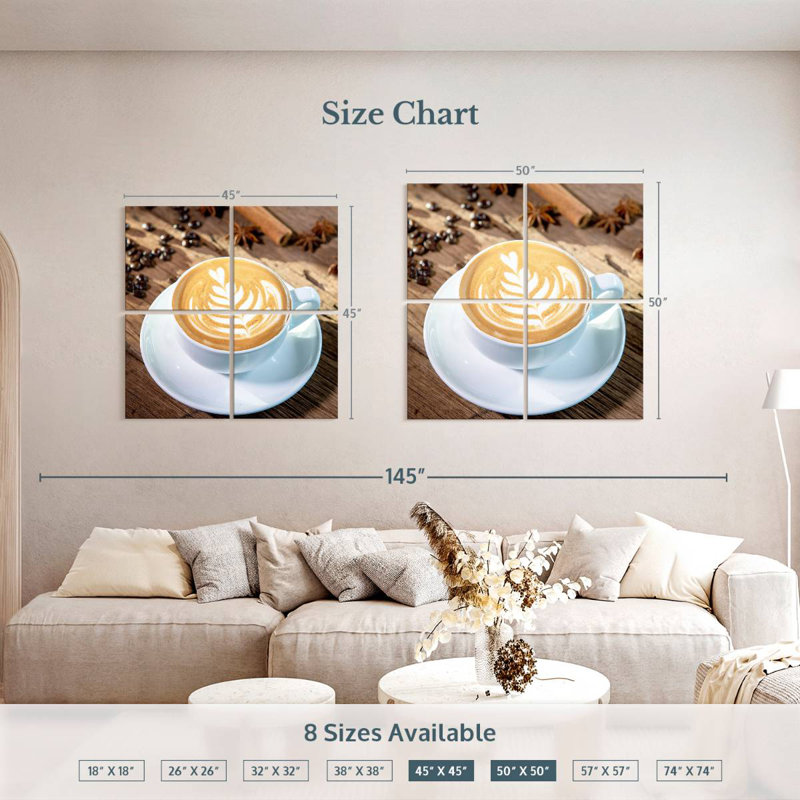 Yarlin Hot Mocha Drink, 45" H x 45" W