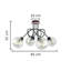 Bernadett Glass Semi Flush Mount-1215130611