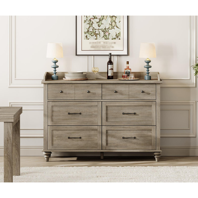Commode 6 tiroirs Scarlett Kids, Gris