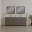 Ensemble de meuble-lavabo double 84 po Arjina-473727004
