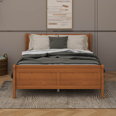 Queen Size Wood Platform Bed With Headboard by Mercer41