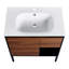 Meuble-lavabo autoportant de 30 pouces avec lavabo en gel Rachnu, porte à fermeture douce et tiroirs à fermeture douce 2/3