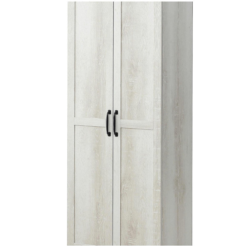 Armoire de rangement de cuisine à deux portes 63 pouces avec 5 tablettes et 2 tablettes réglables HOMcom, blanc, Blanc