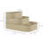 Galvanized Steel 3 Raised Garden Bed Kit, 61.67"X43"X32.34", Creamy White, 3 Planter Boxes With Rubber Strip Edging For Backyard Bed, 61.67" X 43" 32.34", Cream Flexible Outdoor & Patio