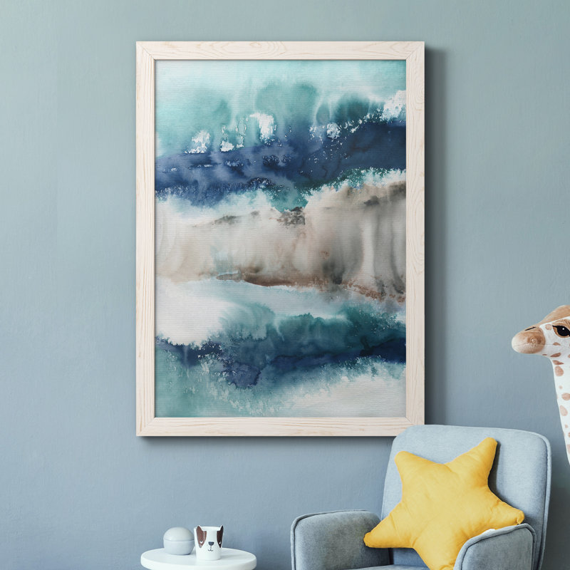 Shifting Sands - Peinture sur toile encadrée, Cadre blanc, H 44 po x l 31 po x P 1 po