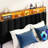 Upholstered Bed Frame with Headboard-Storage Headboard with Smart LED Lights and USB Charging Station,Noise Free,No Box Spring Needed-1944431683-1944431692
