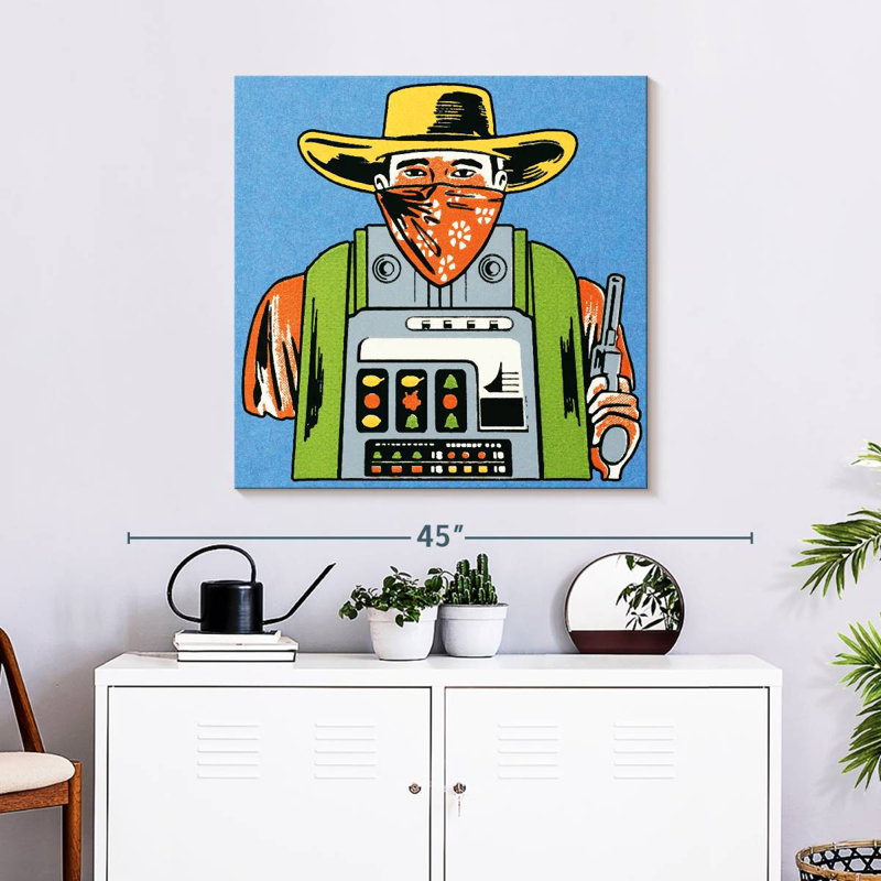 Machine à sous Senne Cowboy, H 30 po x l 30 po