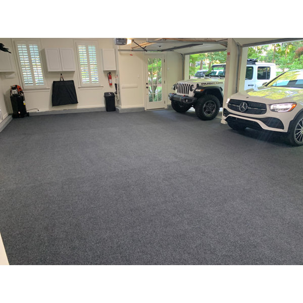 Boulton Garage Flooring in Black Rebrilliant Mat Size: Runner 3' x 15