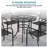 Brojanac Round Outdoor Dining Table With Umbrella Hole , 29.5275590551181'' in. W 36.0236220472441'' in. D