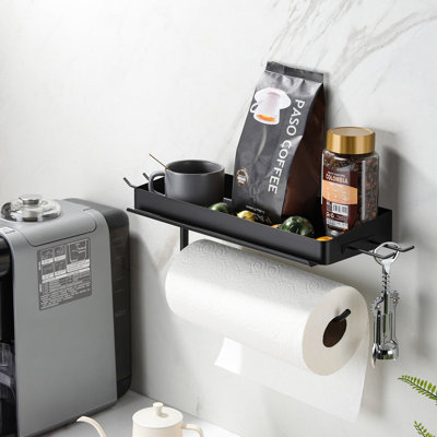 Wall-mounted spice rack with multiple adjustable levels; a dual-purpose spice rack designed for kitchen cabinets, featuring a black patented design   Wall-mounted spice rack,Spice Organizer Shelf for Kitchen Organization and Storage