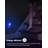 Horizontal Wall Light White Plug-In Night Light With Light Sensor, 3000K Warm White, Sliding Dimmer