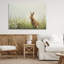 Lapin brun avec toile marguerites, design par LSR Design Studio-1193851146