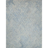 Exquisite Rugs Naturals Handmade Hand-Tufted New Zealand Wool On Canvas Blue/Ivory Area Rug