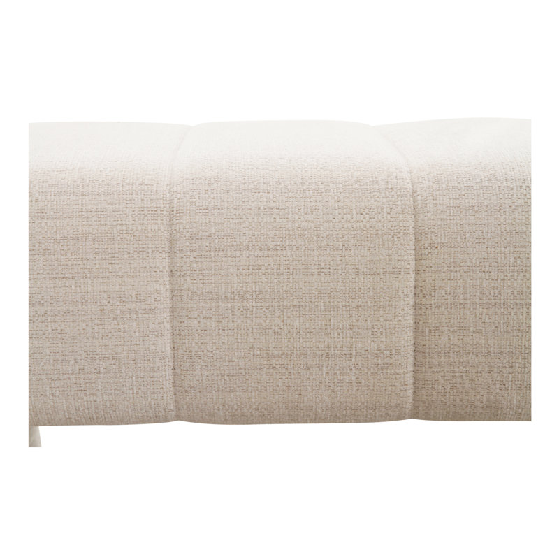 Verity Upholstered Bench, Oatmeal Polyester