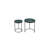 Nesting Tables | Brown Marble Top Nesting Coffee Table with Metal Frame-777122246-784444124