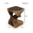 Ahliya Solid Wood Block End Table Set-40891980-50452943