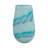 Modern Swirled Glass Vase for Home Decor - Decorative Coastal Accent Tall Table Flower Vase for Tabletop, Shelf, or Console Styling - Blue-126237373