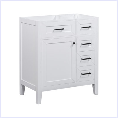 Modern Bathroom Vanity with Cabinet and Drawers