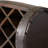 11 Bottle Solid Wood Tabletop Wine Bottle Rack in Natural