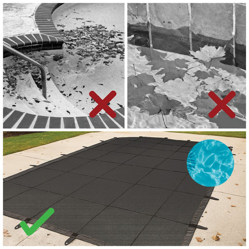 Deluxe Leaf Net Cover For In-Ground Pools - 40'L X 22'W (Fits Pools Up To 36'L X 18'W)