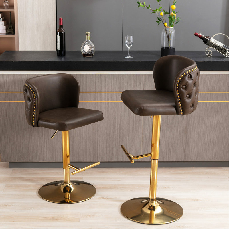 Chaise de salle à manger, Beige, Doré
