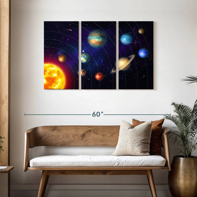 Oberle Solar System Orbits, 28" H x 45" W