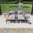 Modern Outdoor Daybed Patio Metal Daybed-668320075