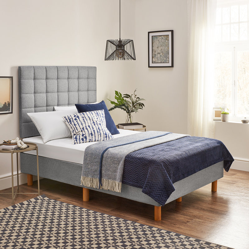 Aireka Bed - Divan Bed With Headboard, King (150 x 200 cm)