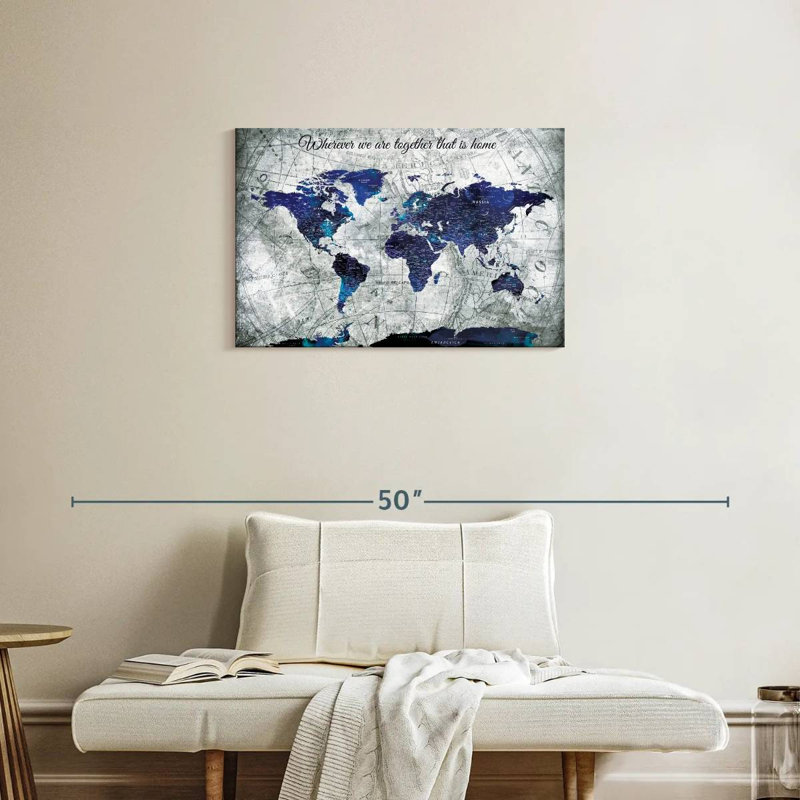 Où que nous soyons, je pousse le monde, H 20 po x l 30 po