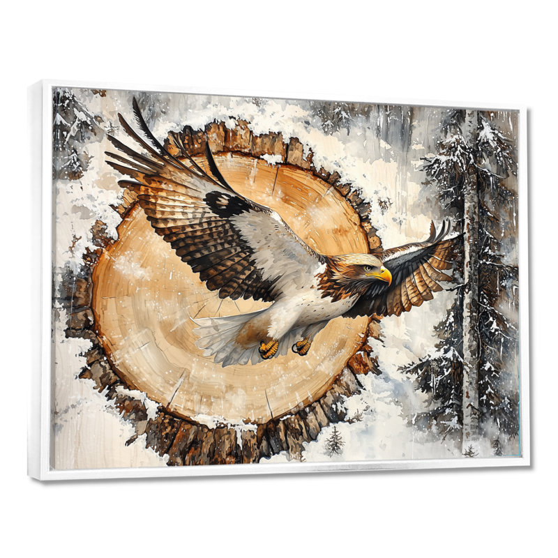 Gotlesman - Animals Wall Art, Impression encadrée flottante, 16" H x 32" W, White