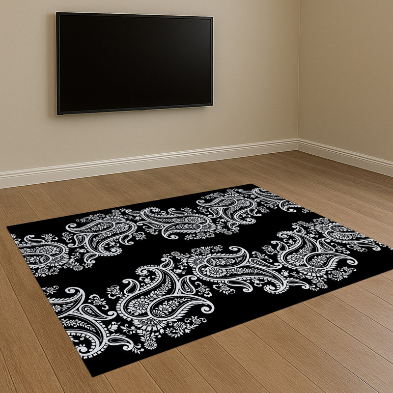 Paisley Area Rug, Rectangle 140 x 200 cm