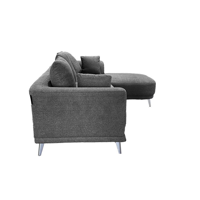 Left Hand Corner Sofa, Grey