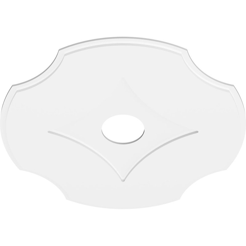 Médaillon de plafond contemporain en PVC de qualité architecturale 40 po x P 7 po x P 14 po x P 1 po
