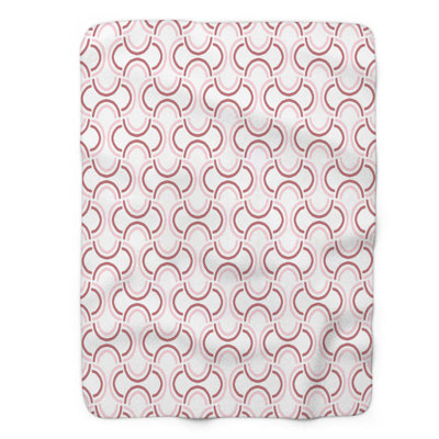 Couverture sherpa rose 1 pièce