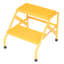 ESCABEAU EN ALUM-2 MARCHES-JAUNE