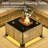 10-Person  Outdoor Sectional With Cushions,Led Coffee Table And Fire Pit,All-Weather Wicker Patio Set-600005168