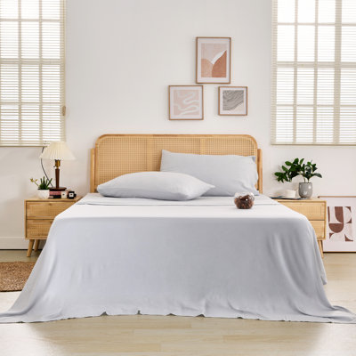 Ensemble de draps profond avec ourlet plissé