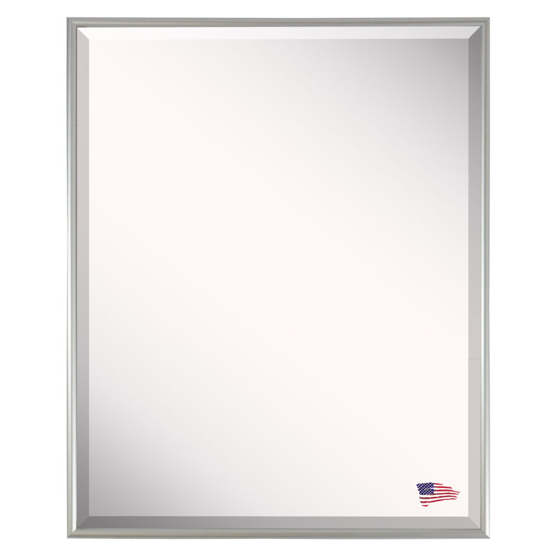 Derosier Metal Flat Wall Mirror, 33" H x 27" W