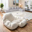 Canapé modulaire en velours côtelé pour petits espaces modernes Cloud-Like Comfort
