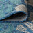 Hagy Modern Floral Textured Weave Navy/Aqua Indoor/Outdoor Rug-1922889434