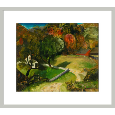The White Fence by George Wesley Bellows -Framed Giclee Print