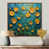 Toile avec cadre flottant brun