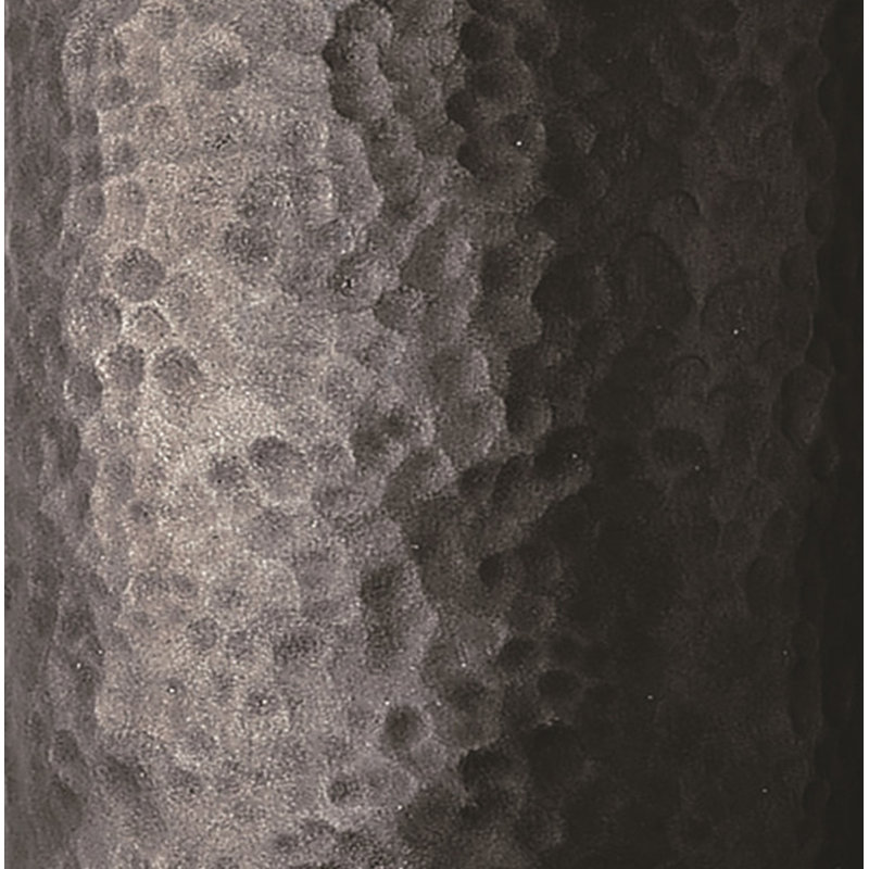 Ceramic Flush Mounted Sconce, Hammered Pewter