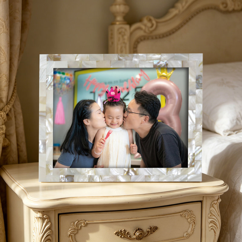 Cadre photo en nacre, 6" x 8"