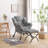 Abramson Lazy Chair, Modern Lounge Accent Chair with Armrests and a Side Pocket-89198917