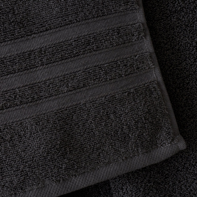 Zero Twist 100% Cotton Bath Sheet Towel, Charcoal