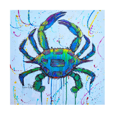 Art sur toile crabe Karrie Evenson