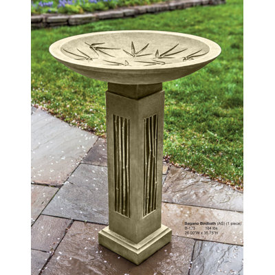 Sagano Pedestal Birdbath